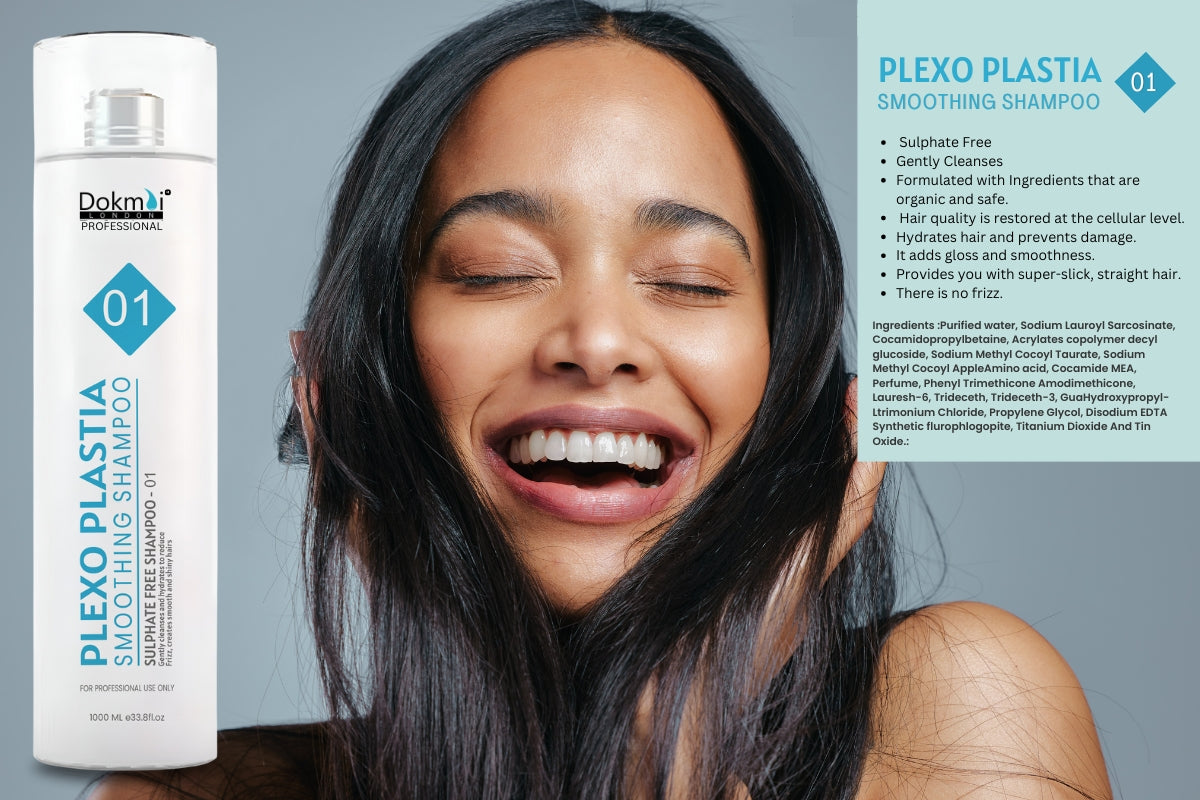 Experience Silky Perfection with Dokmai London Plexo Plastia Smoothing Shampoo