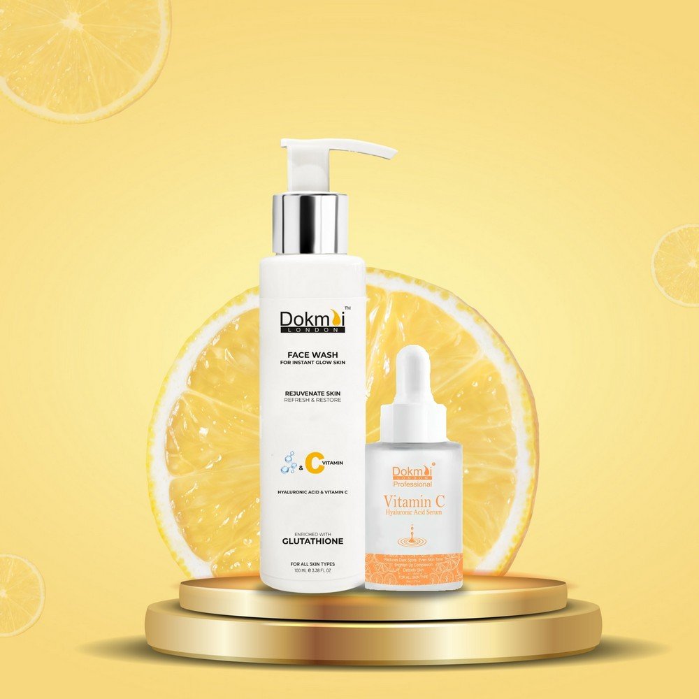 Dokmai London Vitamin C Face Wash+ Vitamin C Serum Combo