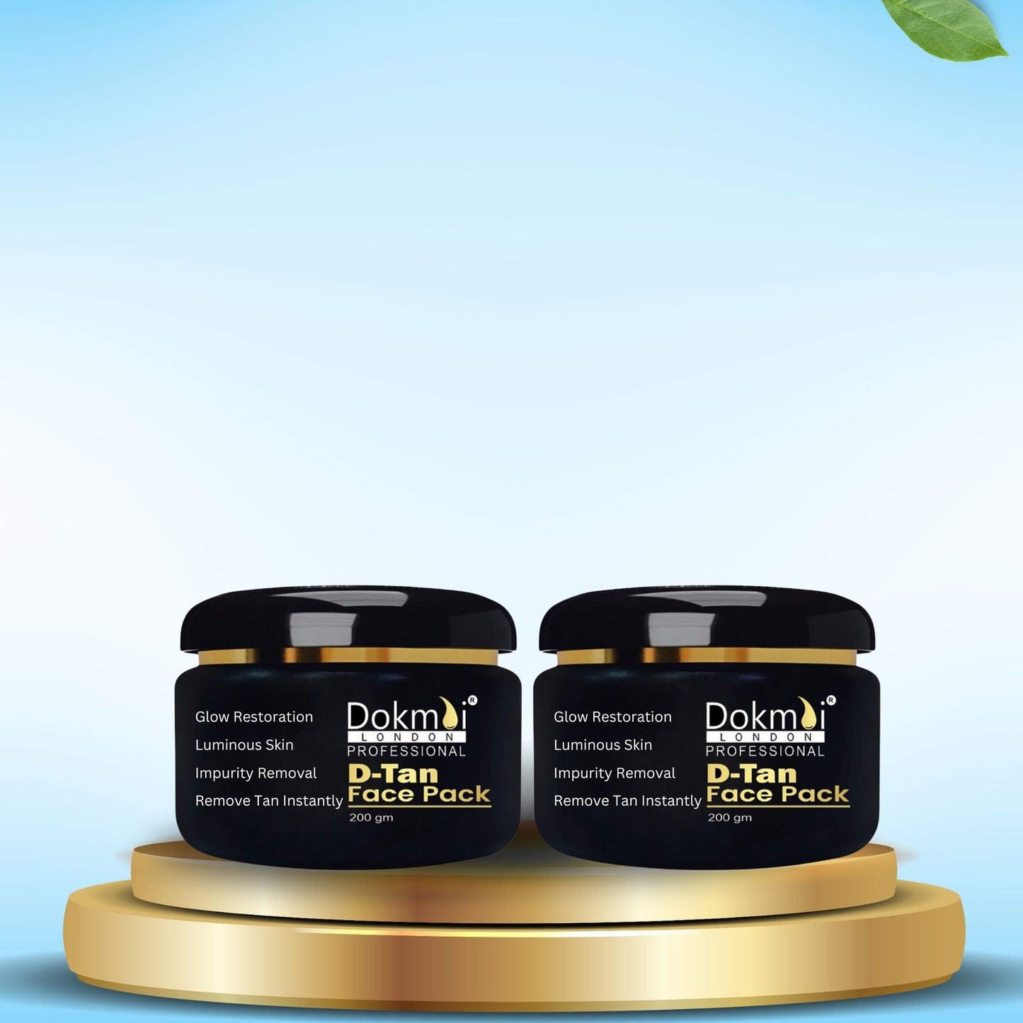 Dokmai London D-Tan Face Pack Skin Whitening 200 gm (Pair of 2)