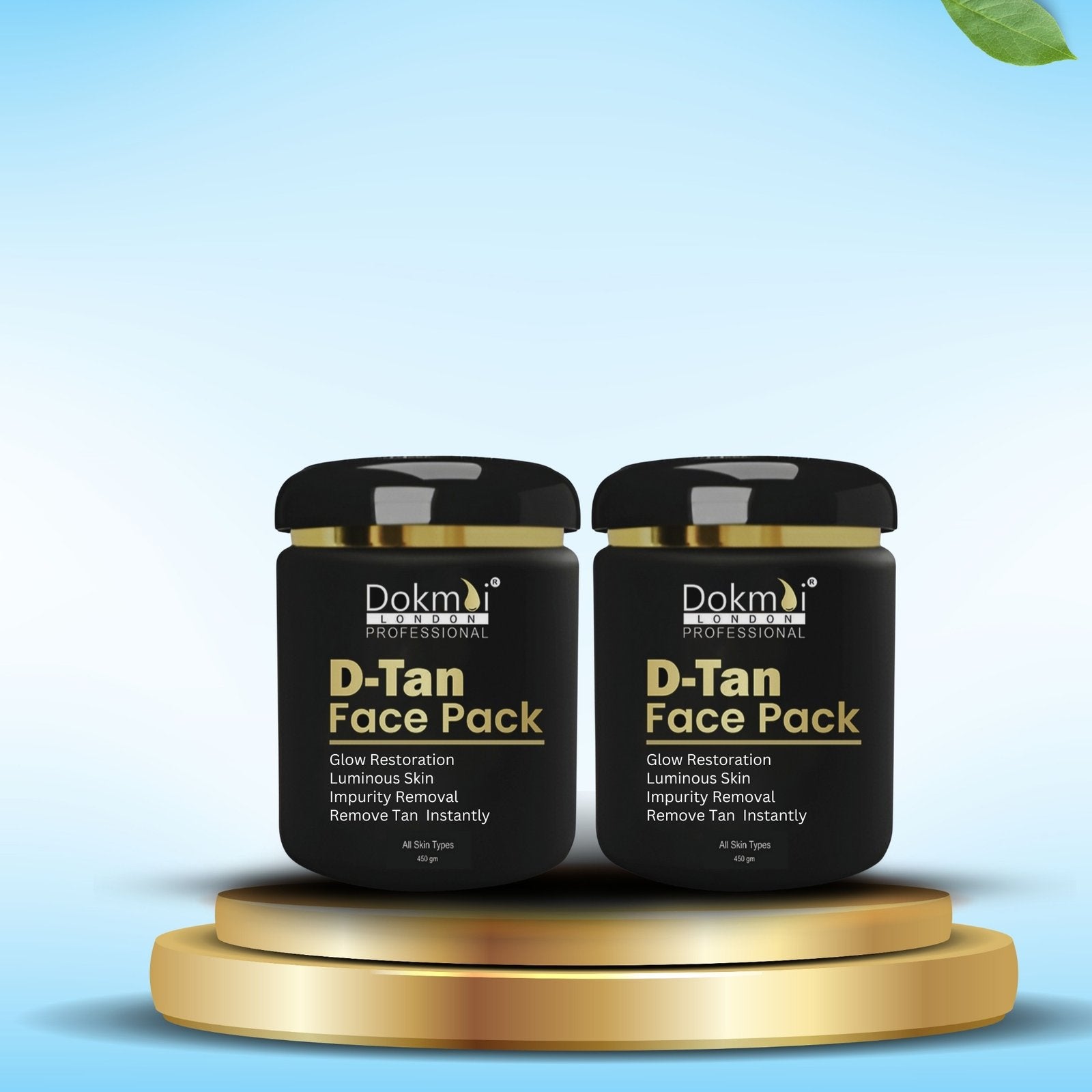 Dokmai London D-Tan Face Pack Skin Whitening 450 gm (Pair Of 2)
